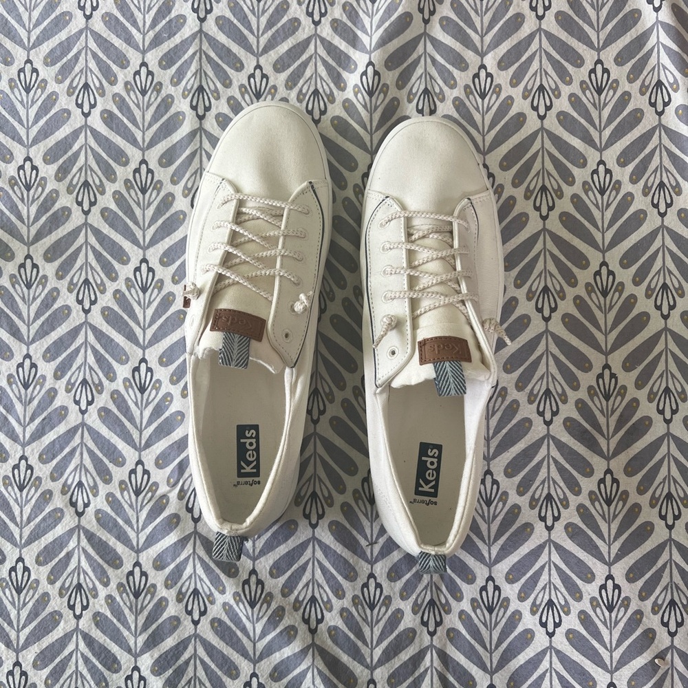 Keds Off-White Canvas Sneakers